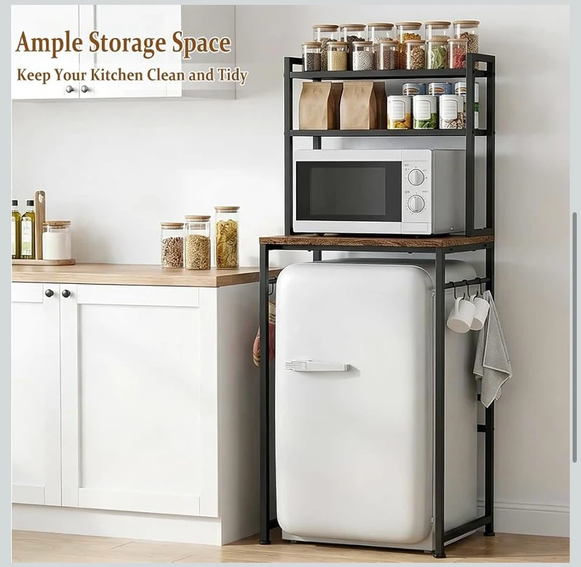 New 3-Tier Mini Fridge Storage Shelf - photo 4