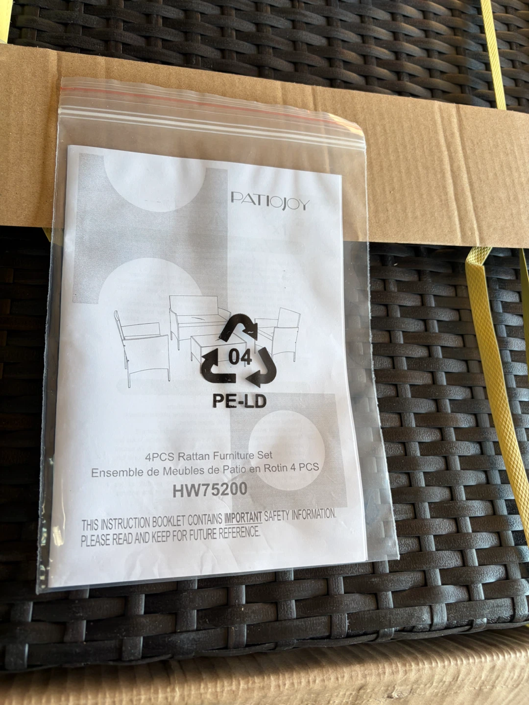 New in box! 4-Piece Rattan Furniture Set - photo 2