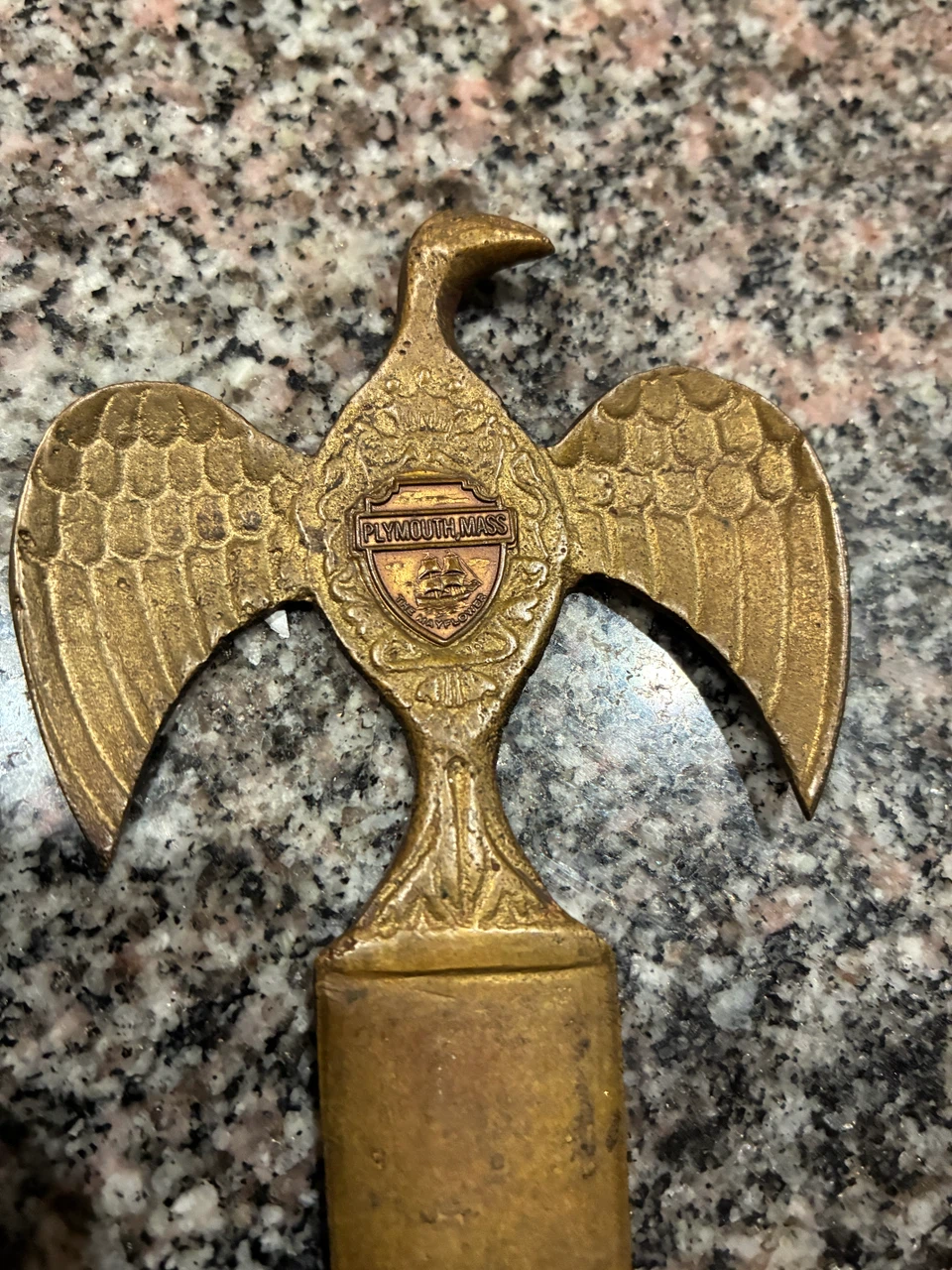Brass Eagle Letter Opener Plymouth Mass - photo 2