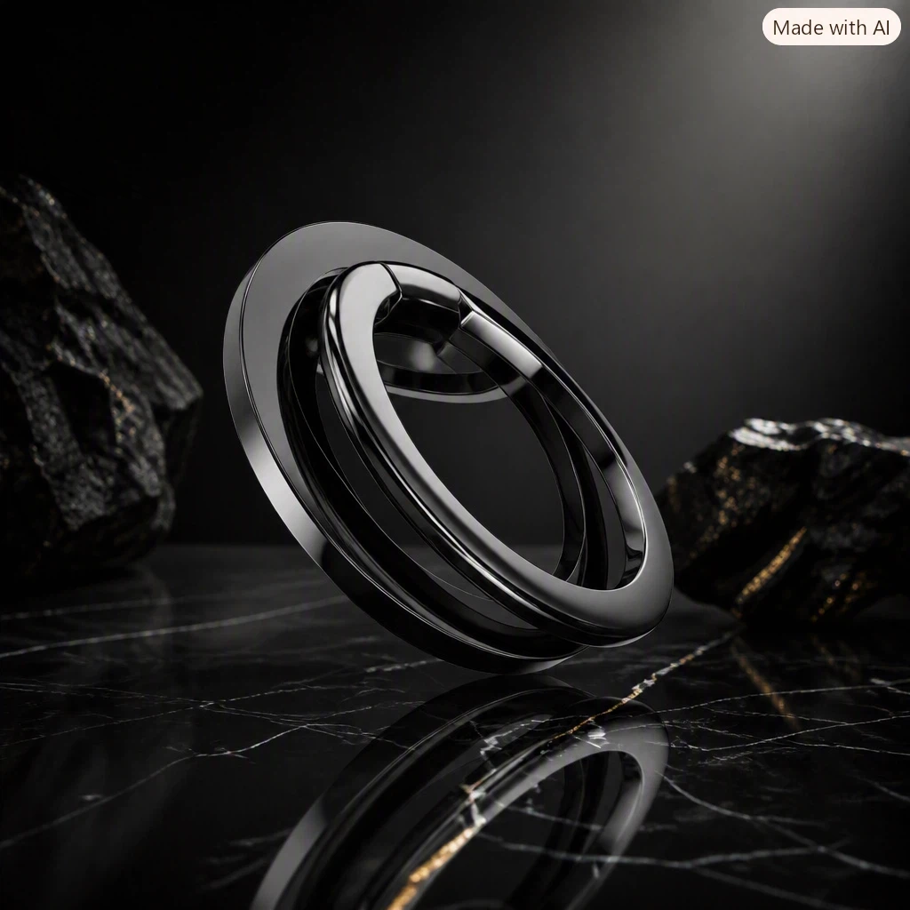 Ultra-Sleek 360° Stealth Phone Ring Grip & Magnetic Car Mount