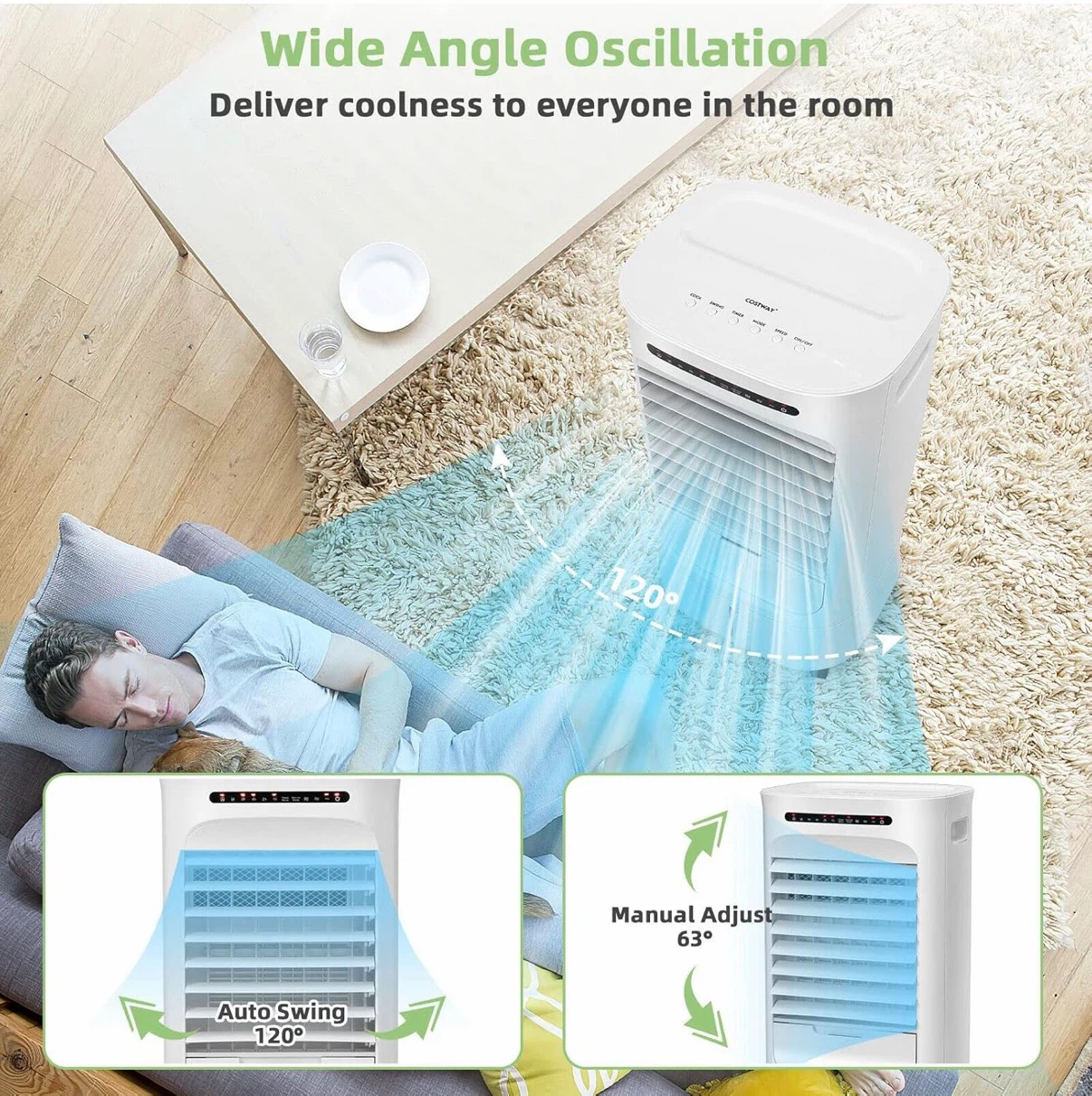 New!! Portable 3 in 1 Air Cooler Fan