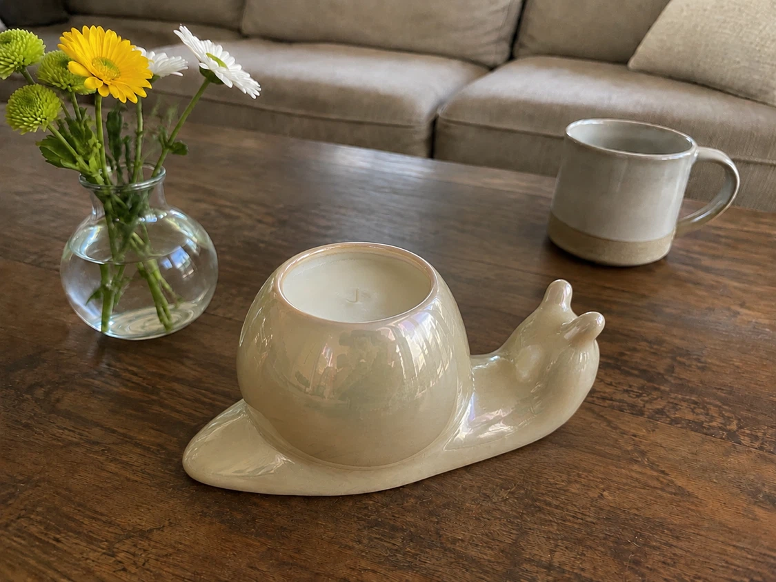 Snail Shaped Candle Holder