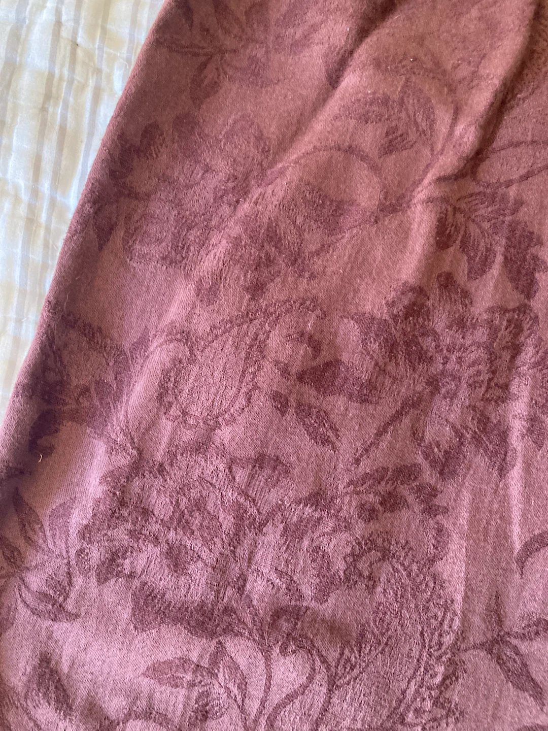 Women's Wide Leg Damask Linen Pants - photo 4