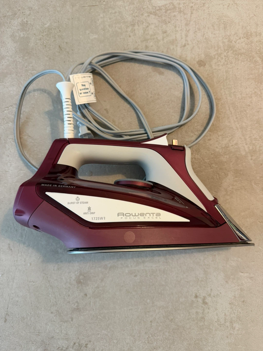 Rowenta Focus Excel Steam Iron - photo 3