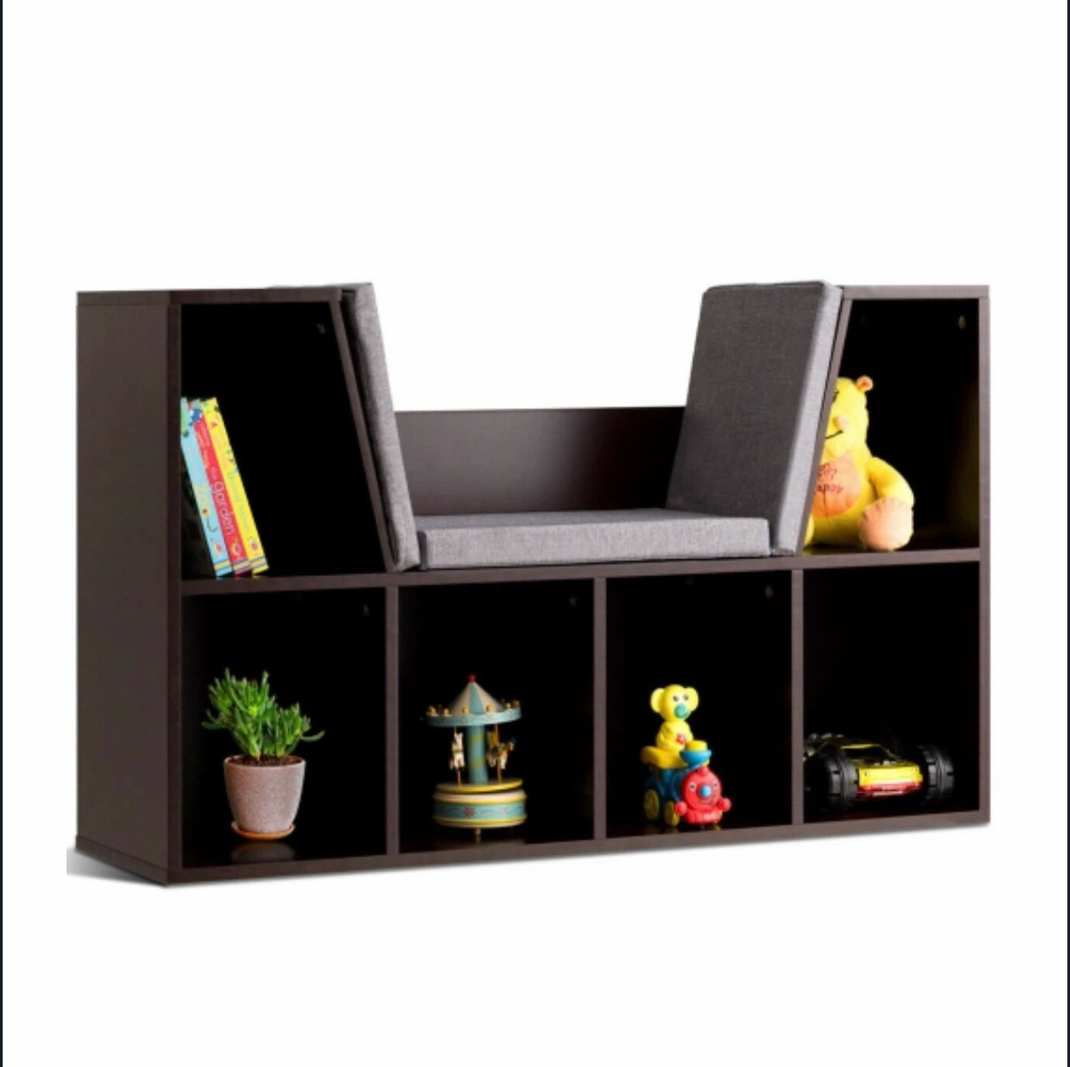 New!! Bookcase with Cushion Seat