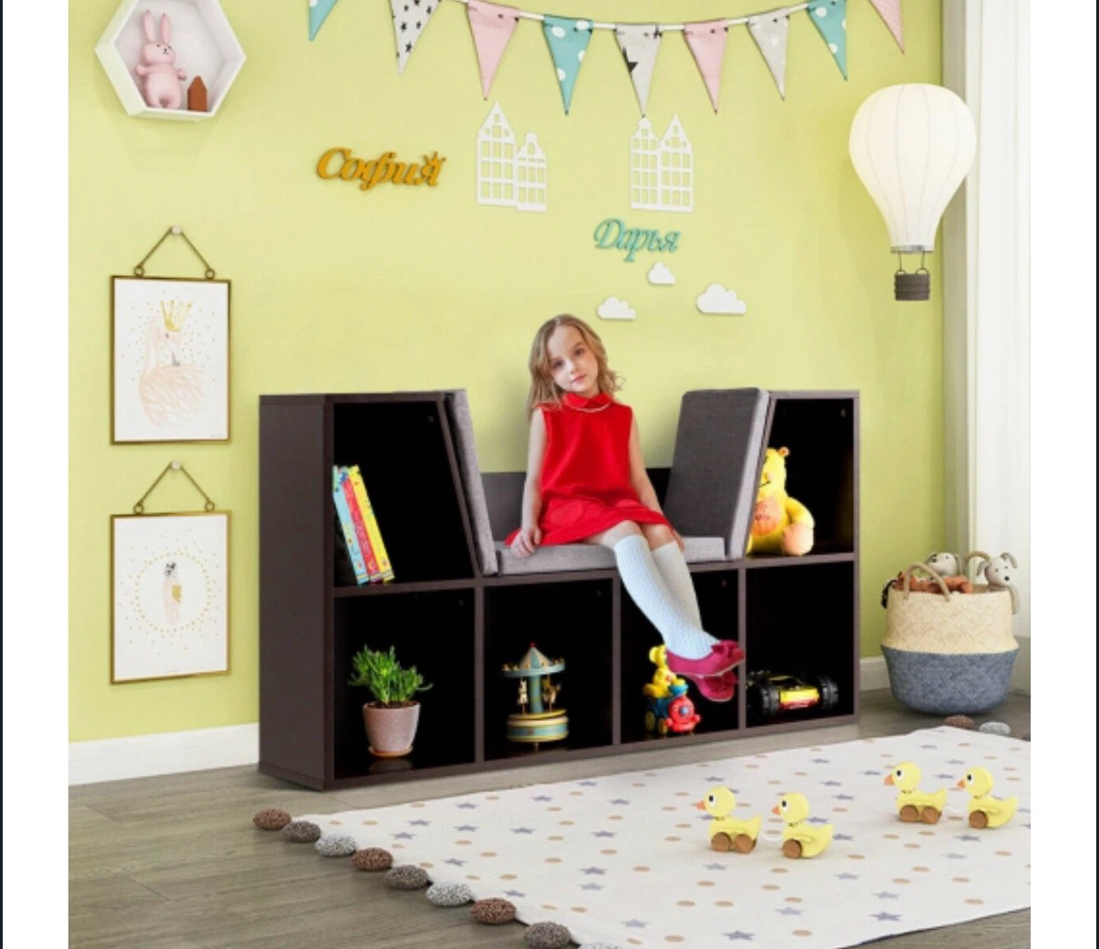 New!! Bookcase with Cushion Seat - photo 5