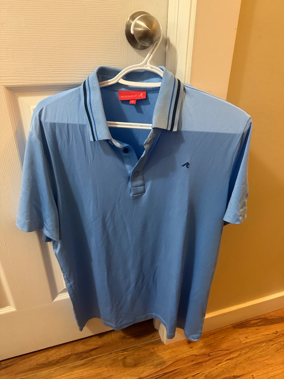 Redvanly Men's Blue Polo Shirt - Medium