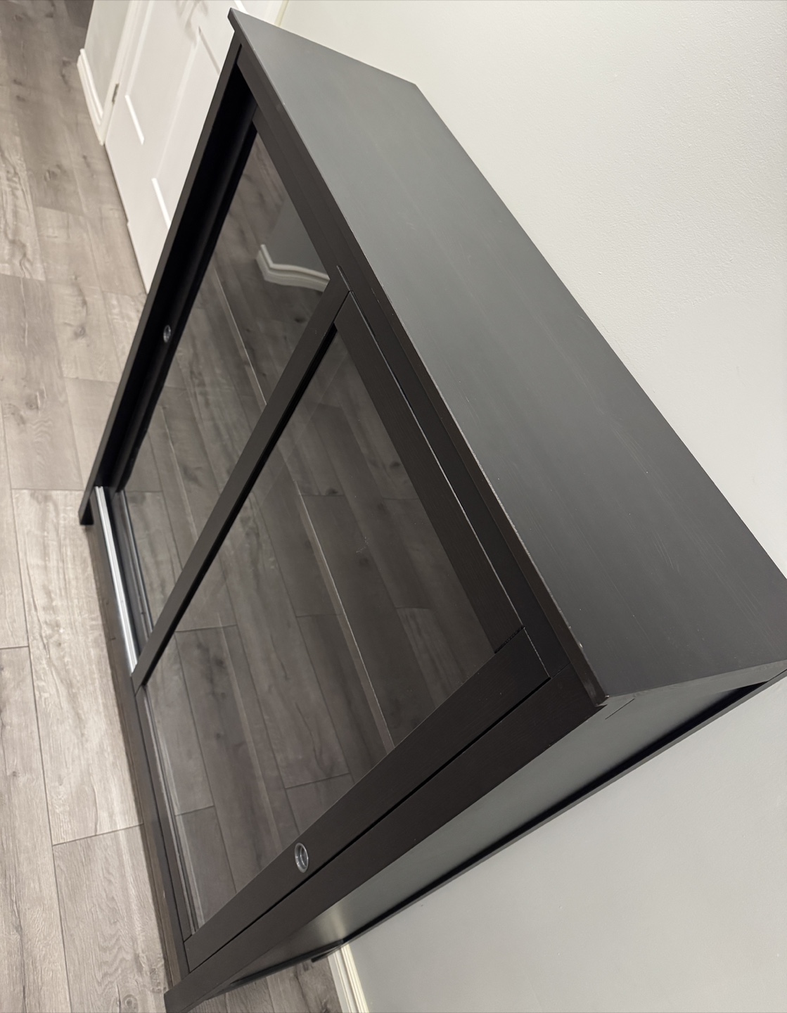 Black Glass Display Cabinet - photo 2