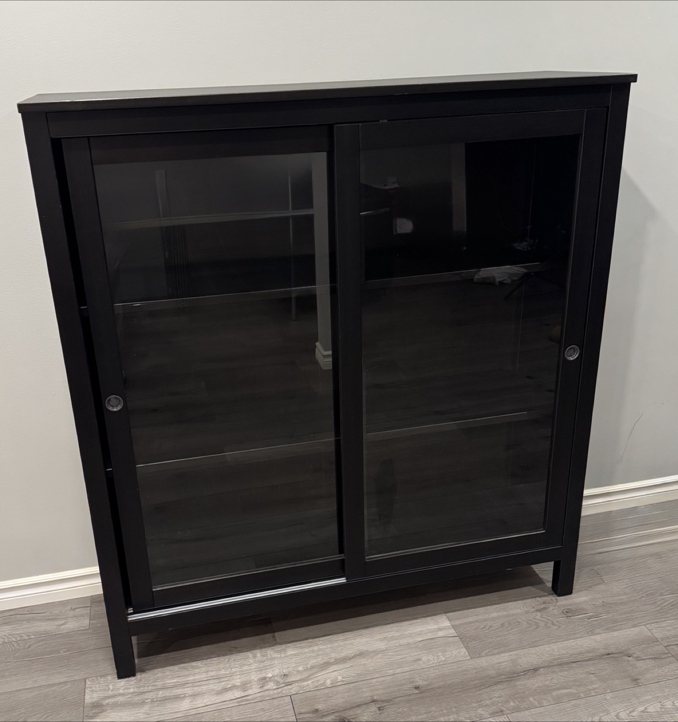 Black Glass Display Cabinet
