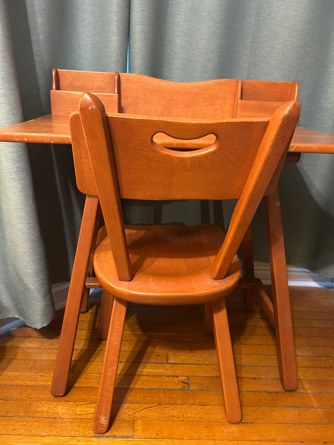 Wooden Student Desk and Chair Set