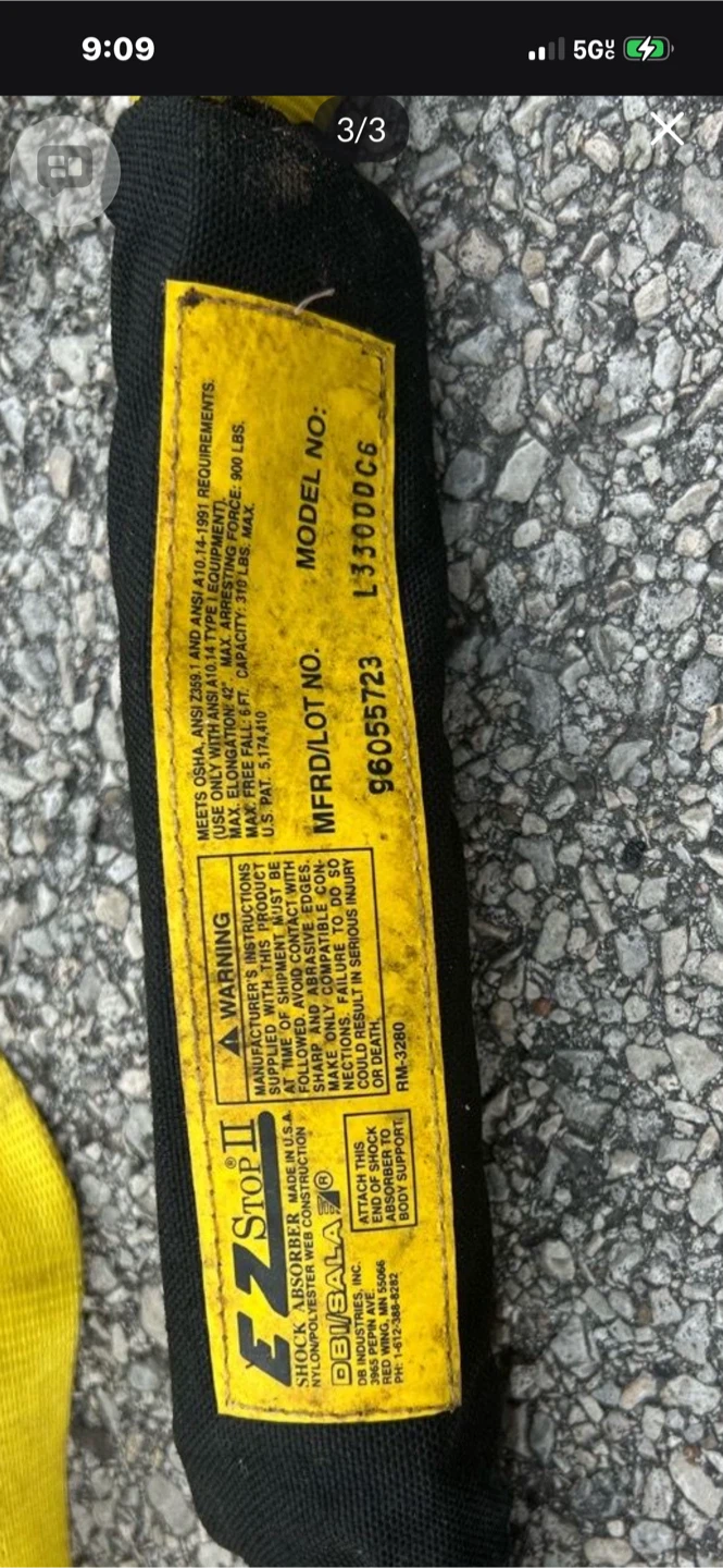 DBI/SALA Shock Absorber Harness - photo 3