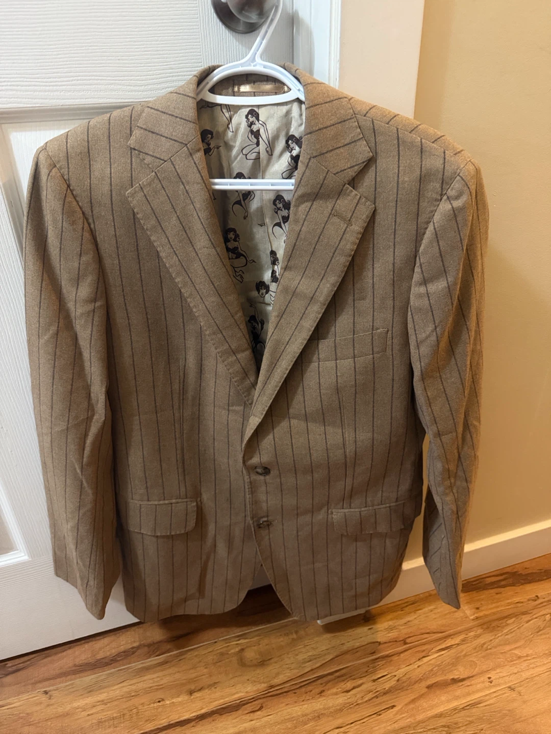 Atelier Munro Striped Blazer with Pin-up Lining