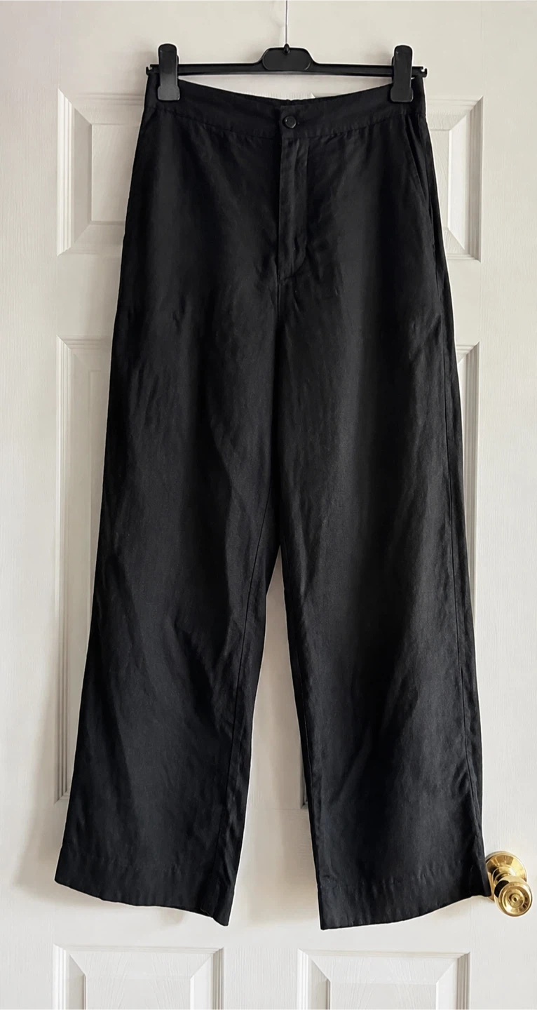 ZARA Black Wide Leg Pants - photo 2