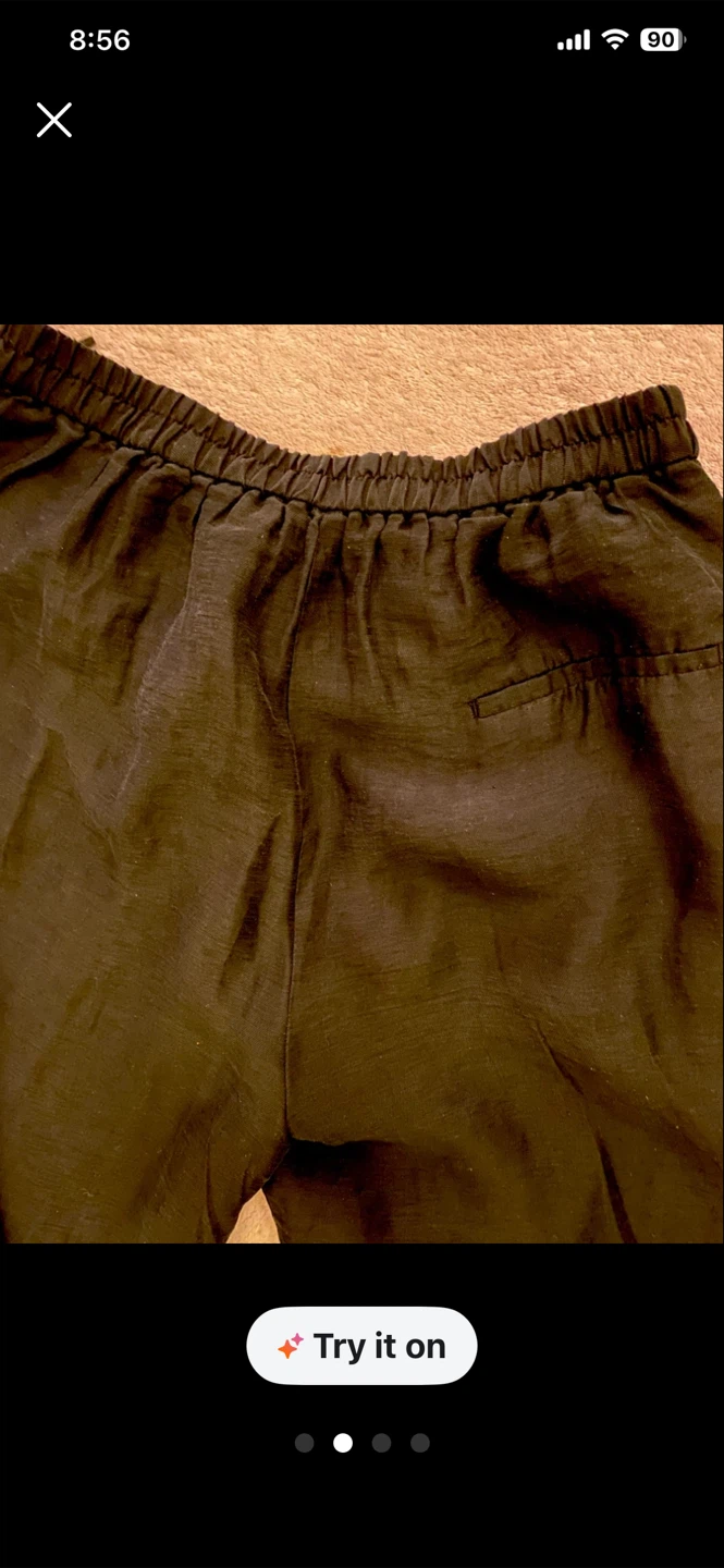 ZARA Black Wide Leg Pants - photo 5