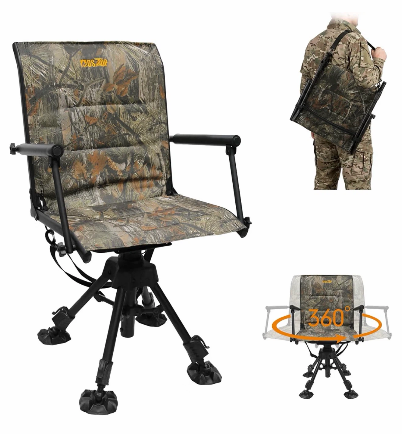 Muds Top Swivel Hunting Chair with Carry Bag - photo 4