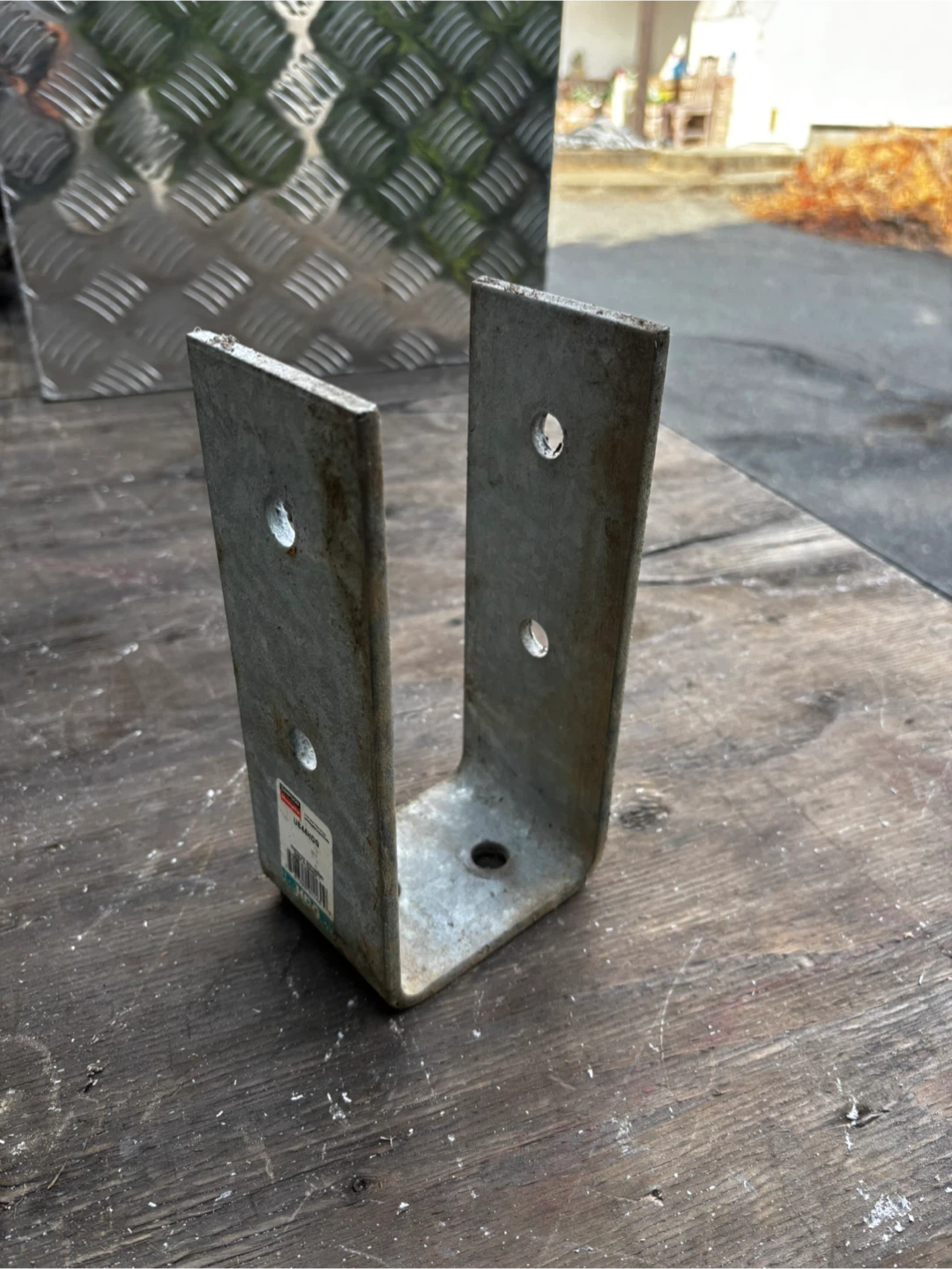 Galvanized Post Base Anchor Bracket
