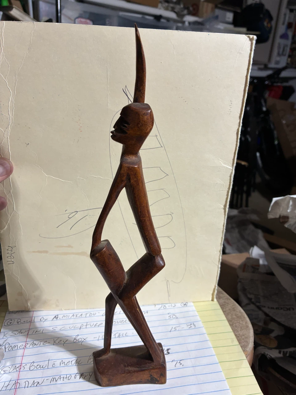 Hand Carved Wooden Figurine