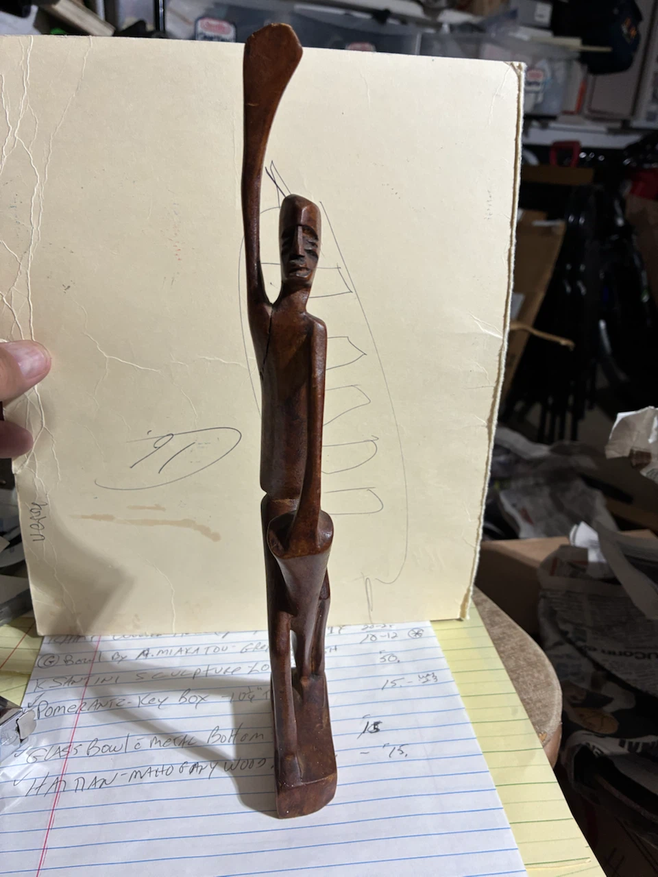 Hand Carved Wooden Figurine - photo 2