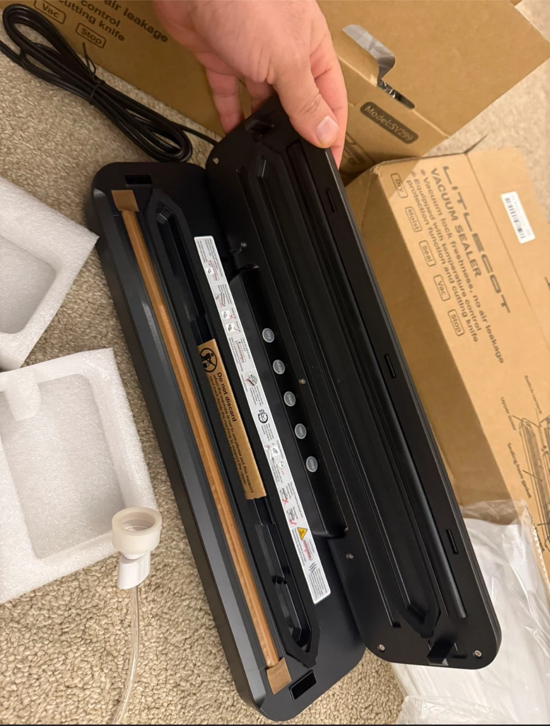 Vacuum Sealer Machine with 15 Bags & Air Suction Hose - photo 2
