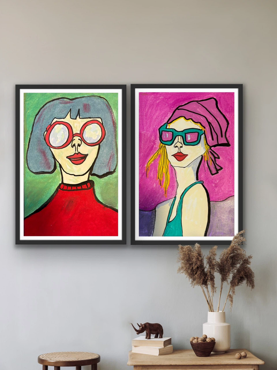 Original Art Acrylic on Paper Unframed