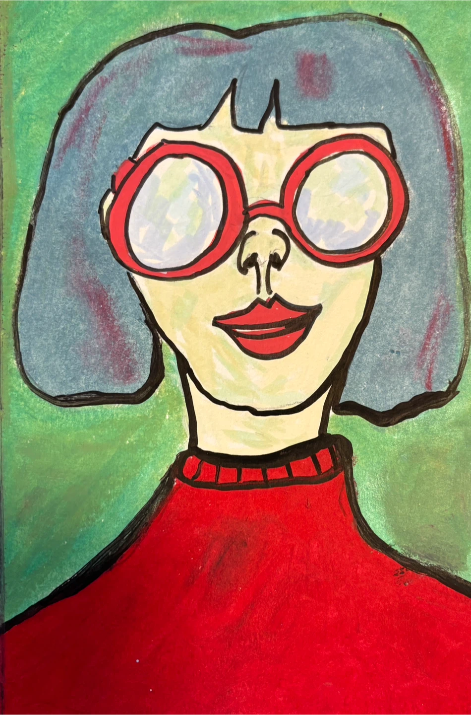 Original Art Acrylic on Paper Unframed - photo 3