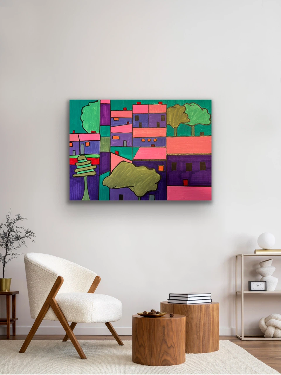 Abstract Art Print of Cityscape - photo 2