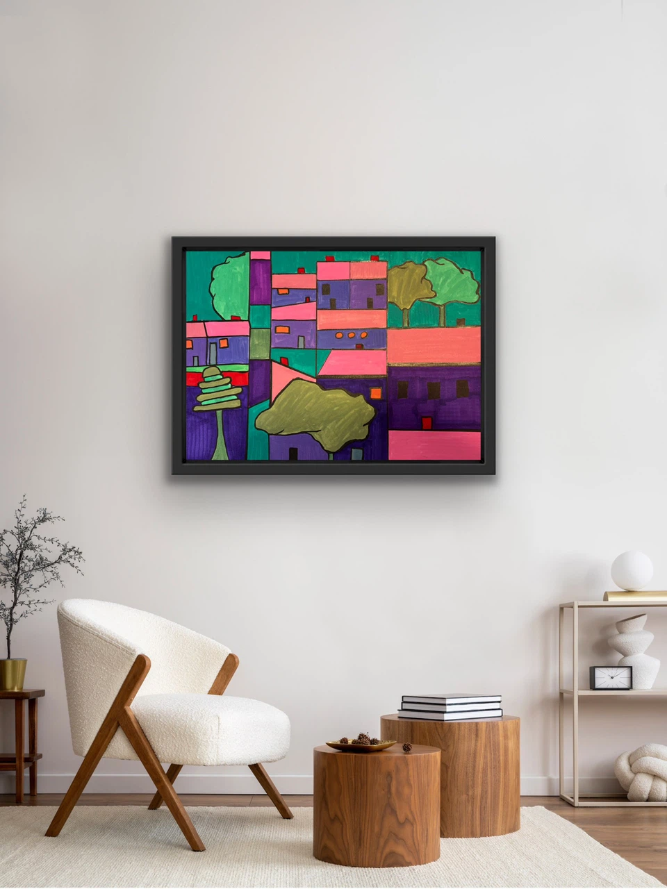 Abstract Art Print of Cityscape - photo 3