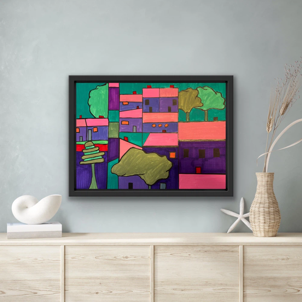 Abstract Art Print of Cityscape - photo 4