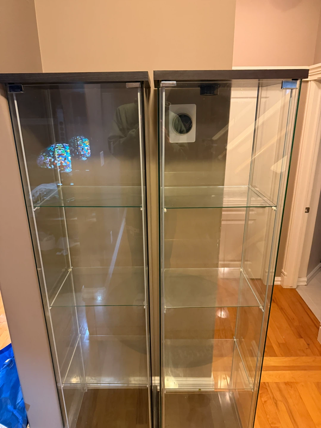 Glass display cabinets