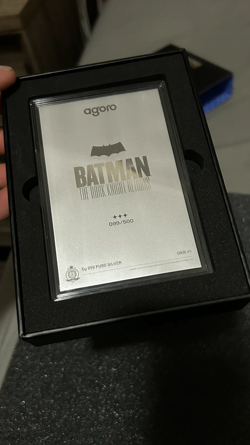 Agoro Batman The Dark Knight Returns 5g 999 Pure Silver Foil - photo 2