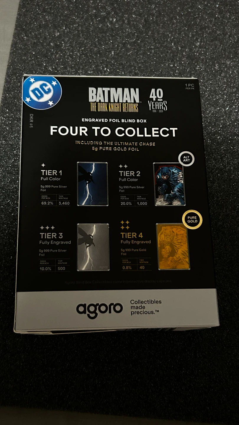 Agoro Batman The Dark Knight Returns 5g 999 Pure Silver Foil - photo 4