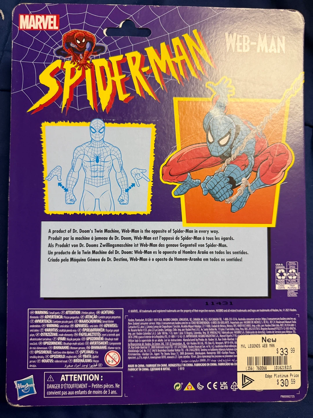 Marvel Legends Web-Man Spider-Man Action Figure - photo 2