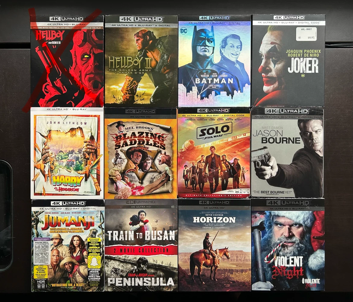 Various 4k movies