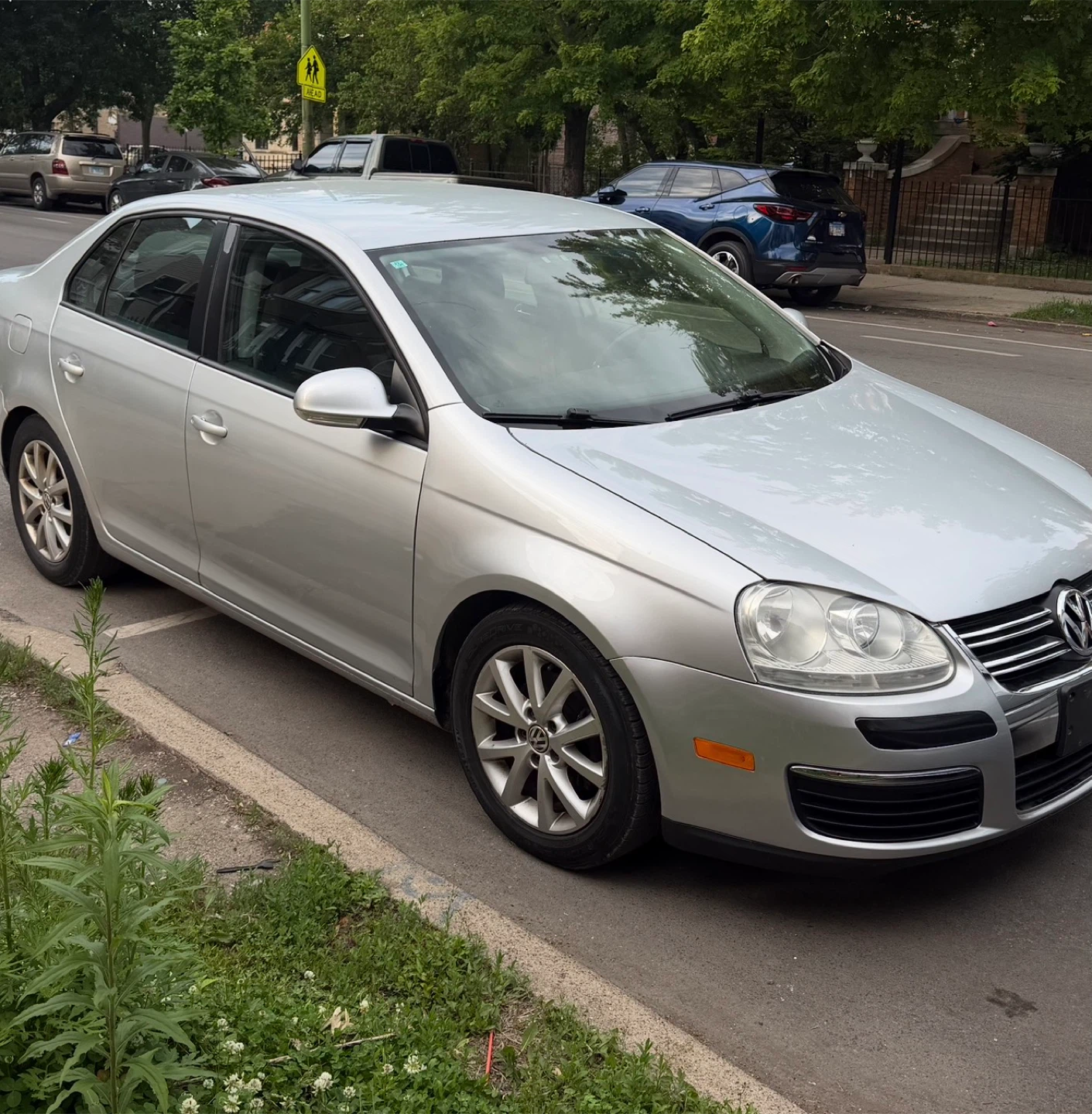 Silver Volkswagen Jetta Sedan