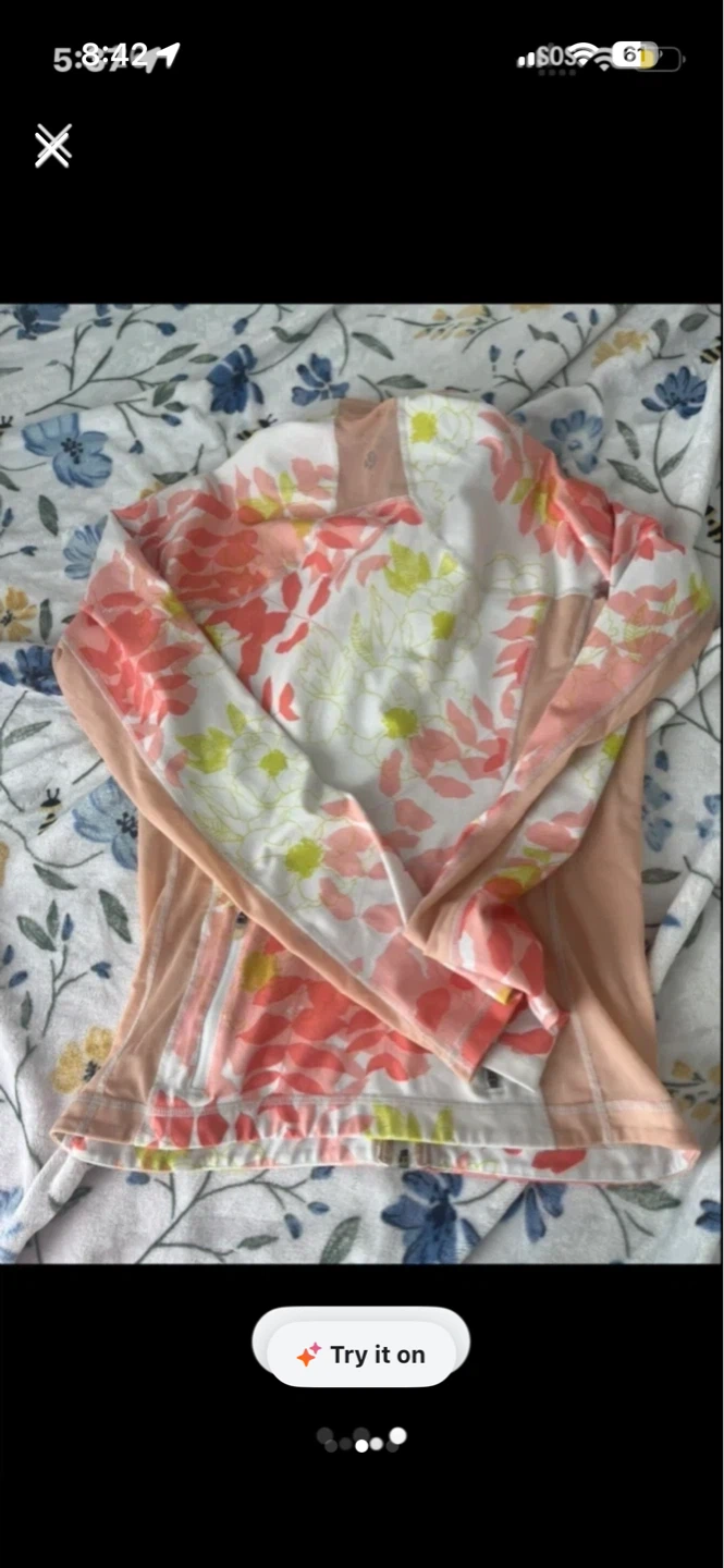 LululemonFloral Zip-Up Jacket - photo 3