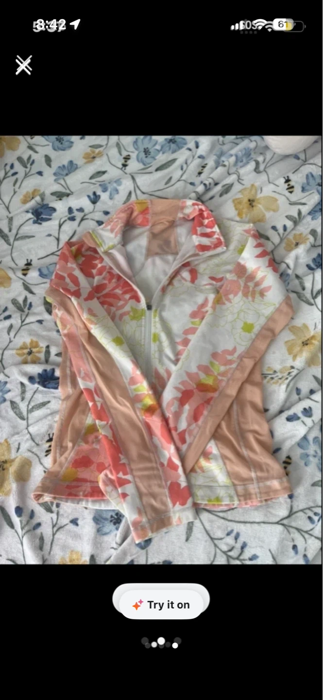 LululemonFloral Zip-Up Jacket - photo 2