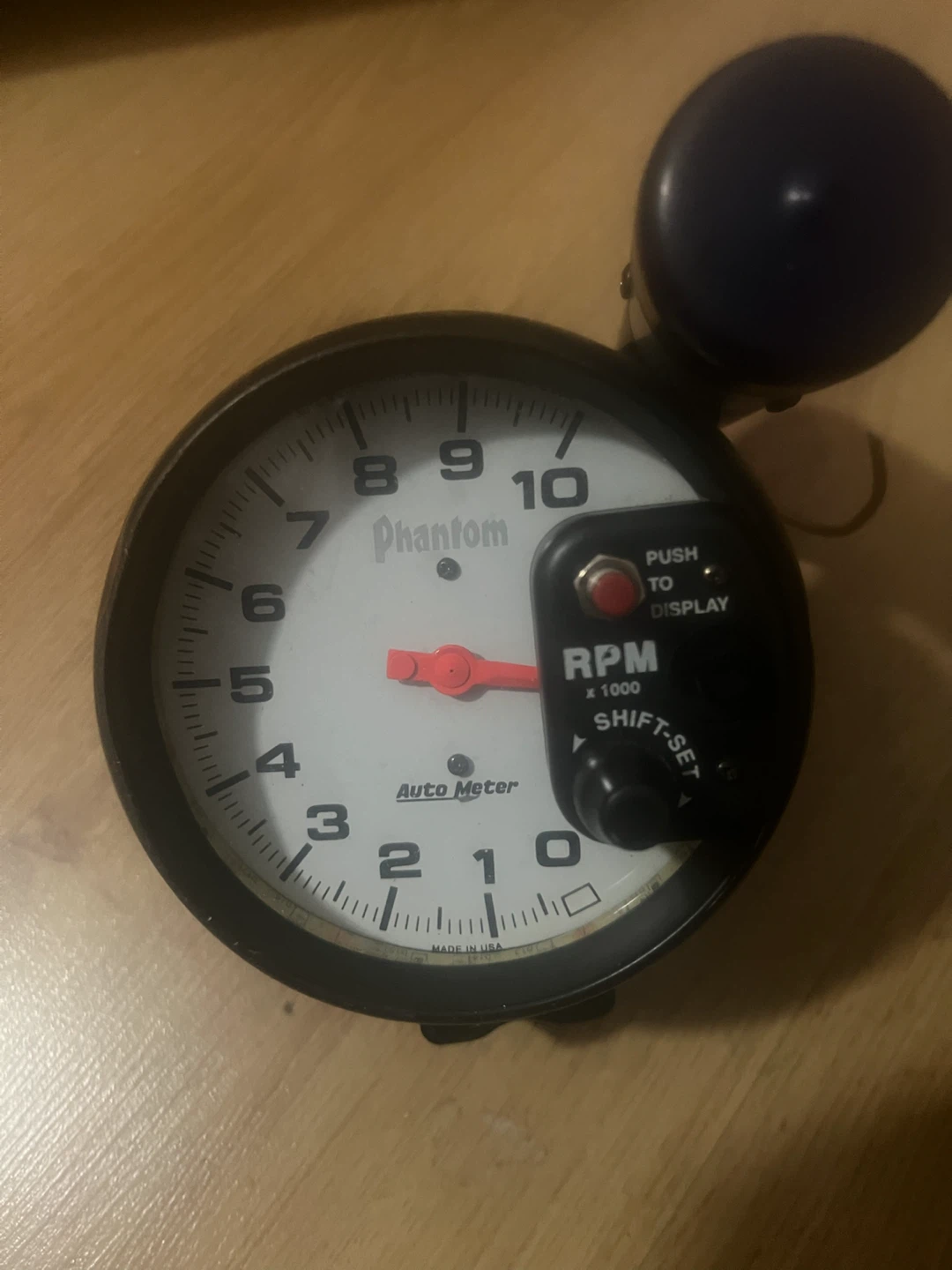 Auto Meter Phantom Tachometer RPM Gauge