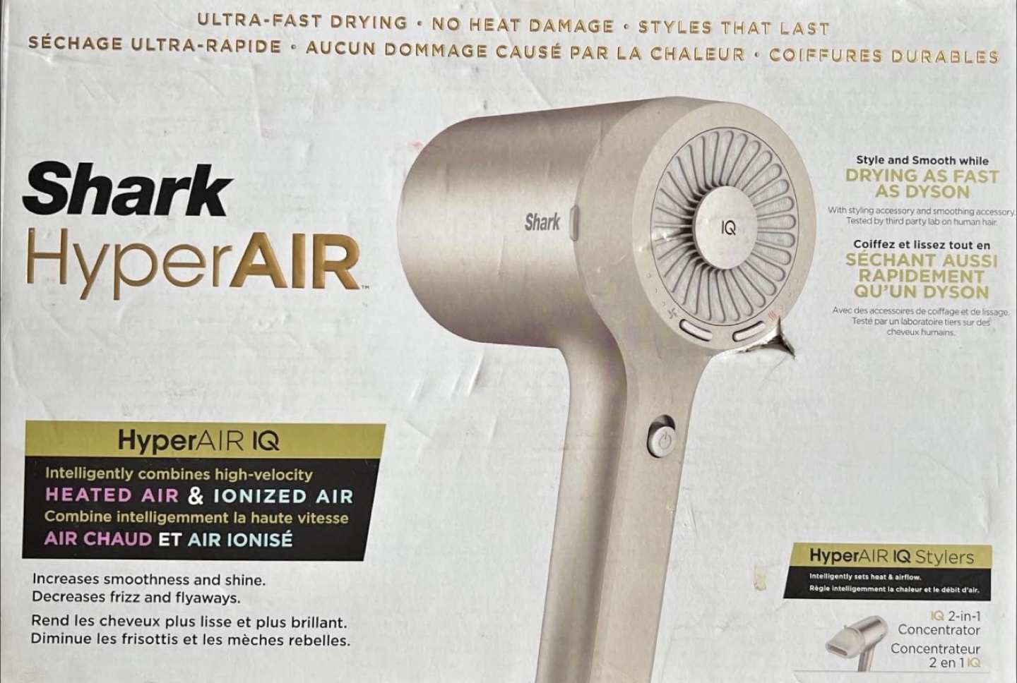 Shark HyperAIR IQ HD112CCO Hair Dryer – Excellent Condition