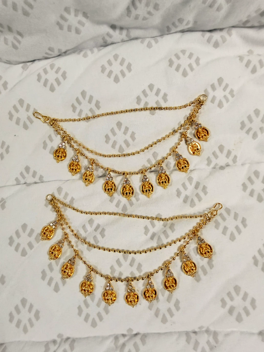 Swastik Gold Tone Imitation Jewellery Hair Pins - photo 2