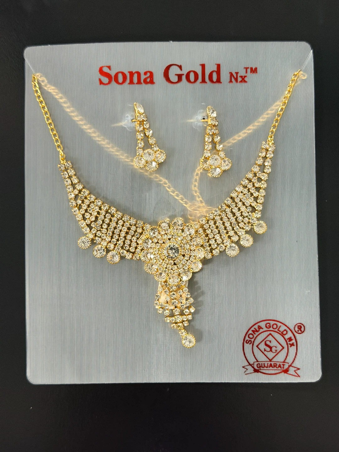 Sona Gold Nx Necklace and Earring Set - photo 2