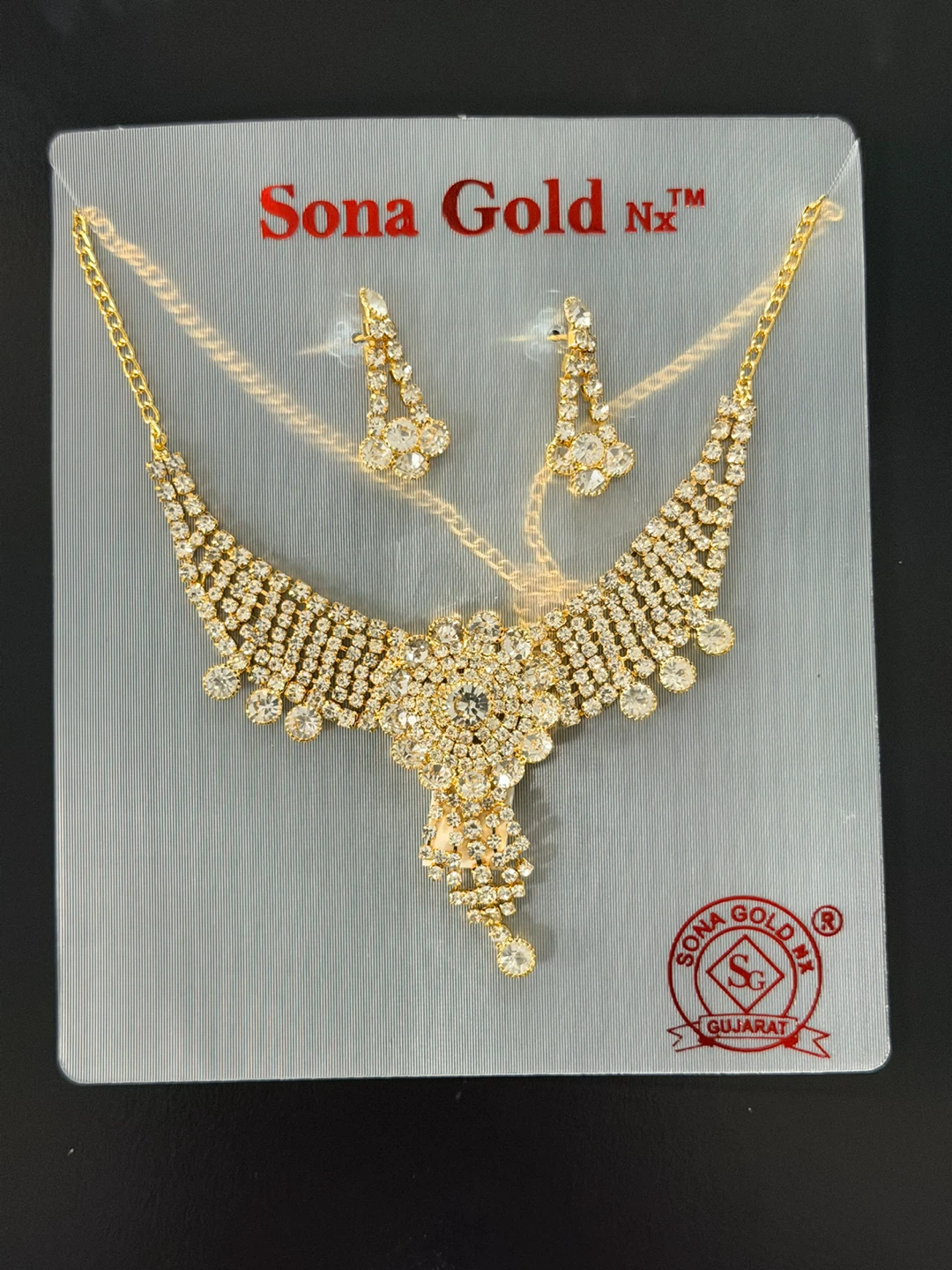 Sona Gold Nx Necklace and Earring Set - photo 3