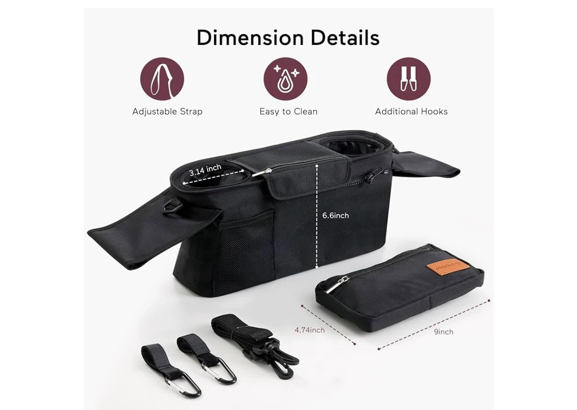 STROLLER ORGANIZER & PORTABLE DIAPER CHANGE PAD - photo 3