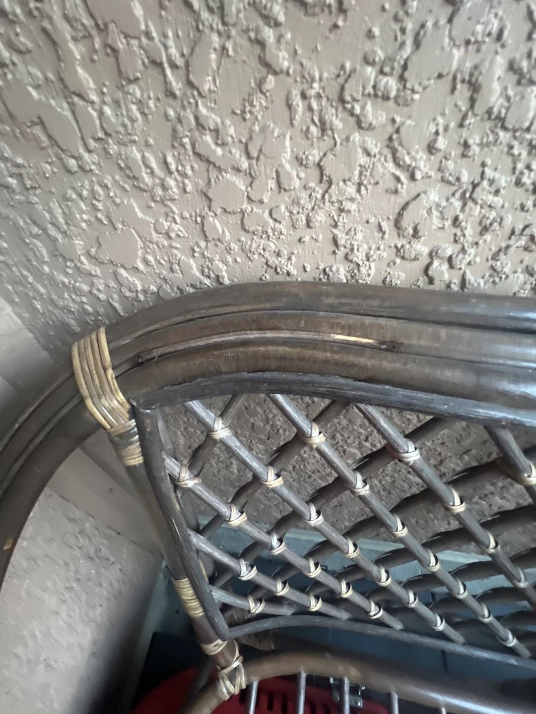47" Patio Bench Frame – Rattan Style (Repair Made / No Cushions) - photo 2