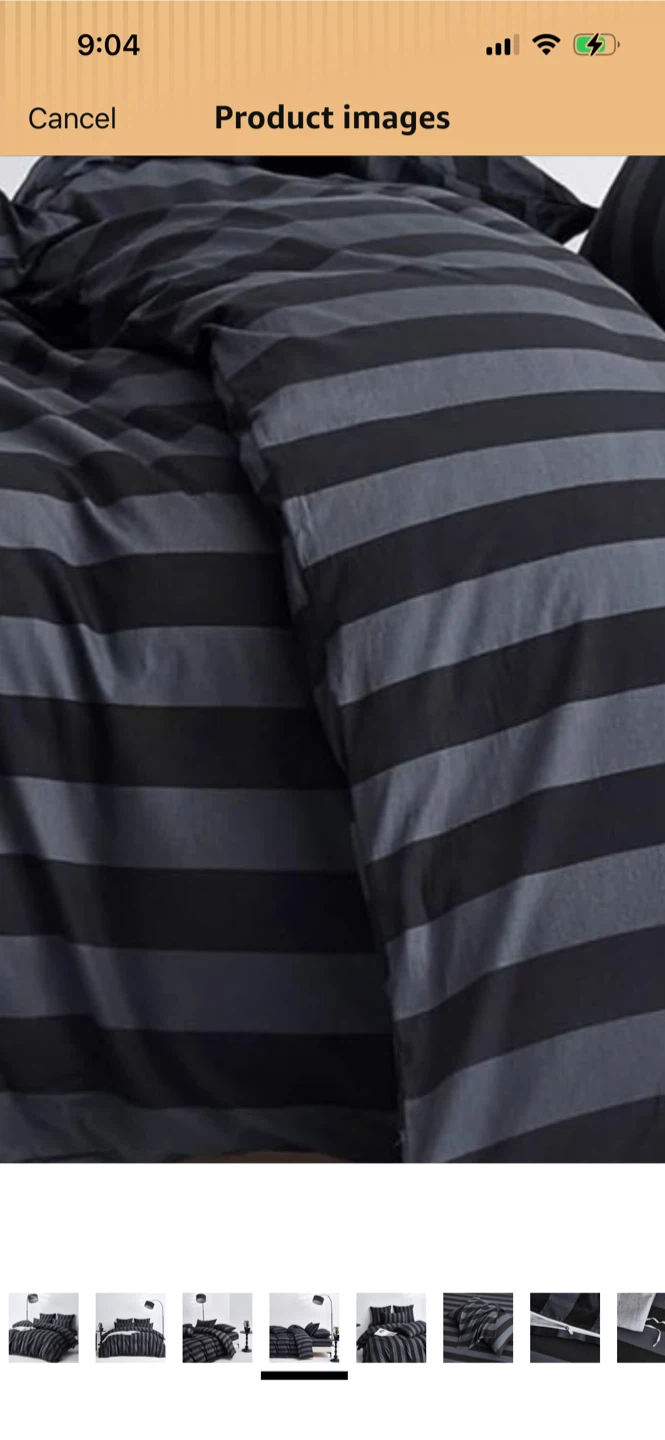 New-Striped Duvet Cover King Size Only!