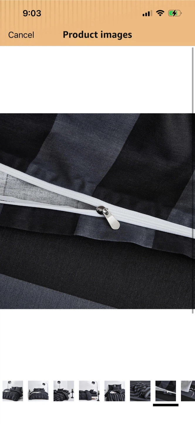 New-Striped Duvet Cover King Size Only! - photo 3