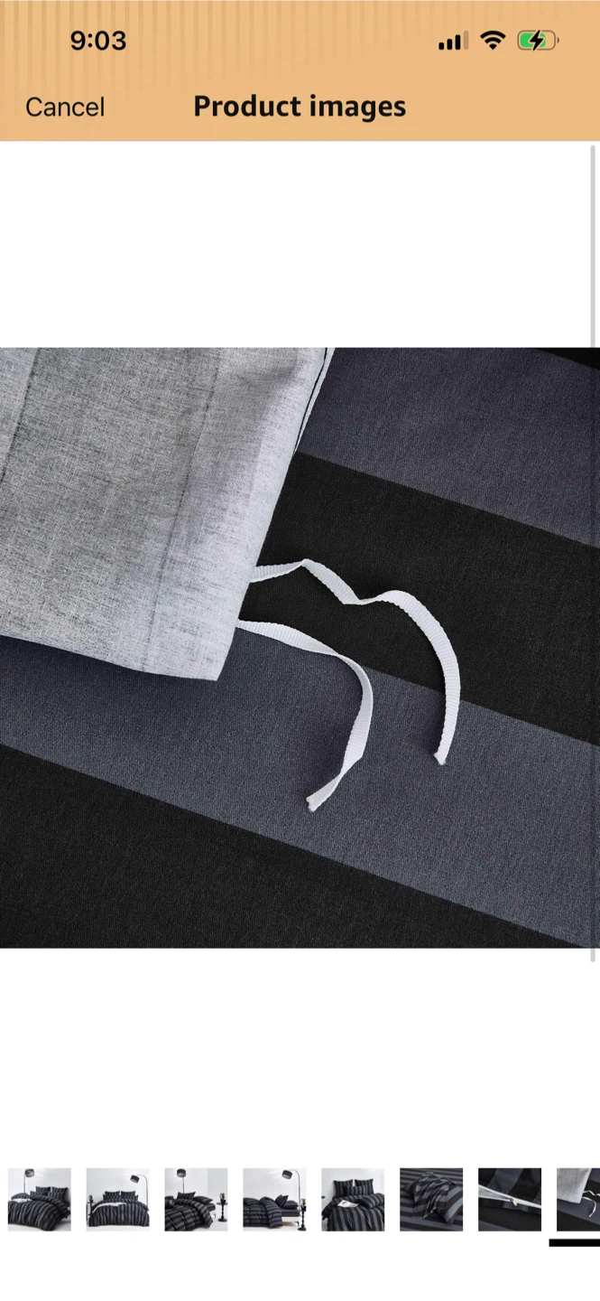 New-Striped Duvet Cover King Size Only! - photo 4