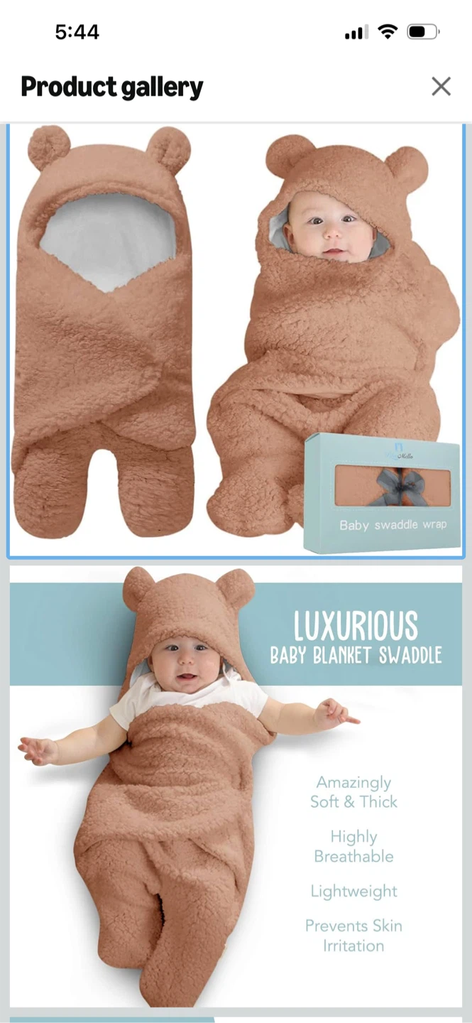 Brand New-Blue Mello Baby Swaddle Wrap