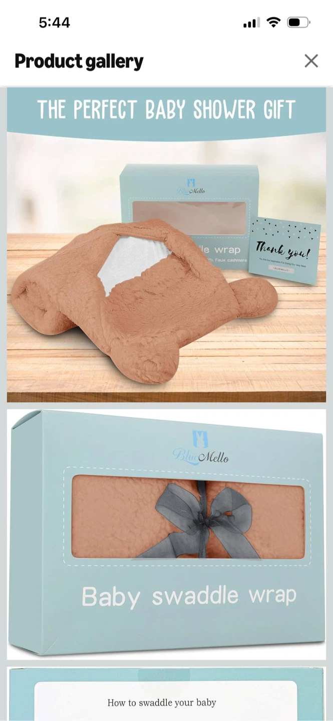 Brand New-Blue Mello Baby Swaddle Wrap - photo 3