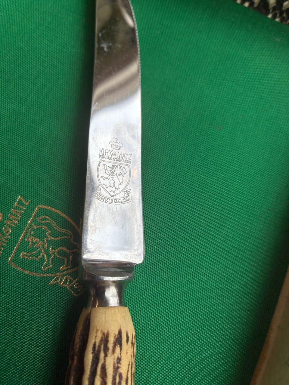 Kirkman Sheffield Stag Handle Steak Knives Set - 6 Pieces - photo 2