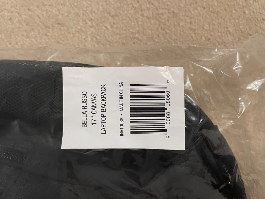 17" Canvas Laptop Backpack